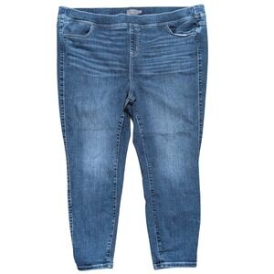 TORRID Jeans Plus 4X 4 S Short Lean Jean Pull On Skinny Leggings Stretchy Denim